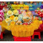 giỏ trái cây kèm hoa 04