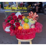 giỏ trái cây kèm hoa 11