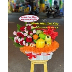 giỏ trái cây kèm hoa 13
